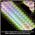 Lace Glass Corners-Candy Floss