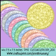 Glassy Glitter Mats-Spring Light