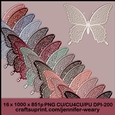 Glittering Butterfly Pearls-Dusty