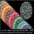 Glassy Glitter A5 Mats-Cozy