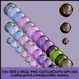 3 Pearls Gold Borders-Lavender Fields