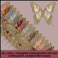 Glittering Golden Butterflies-Dusty
