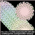 Butterfly Round Mats-Candy Floss