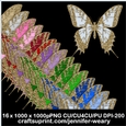 Glittering Golden Butterflies-Christmas Time