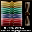 Ribbon Wraps with Brads-Christmas Joy
