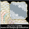 Dots n Lace Mats-Neutral