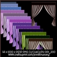Tie Back Curtains-Lavender Fields