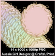 Golden Glass Swirl Mats-candy Floss
