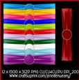 Ribbon Wraps with Brads-Birthstone