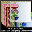 3 Oval Rings Frame Backgrounds-Christmas Time