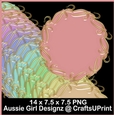 Golden Glass swirl Mats-Candy Floss b