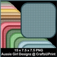 3 Patterned Mats-Candyland
