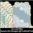 Dot n Lace A5 Mats-Succulants