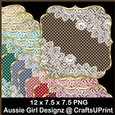 Dots n Lace Mats-Christmas Joy