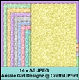 Glitter A5 Backgrounds-Spring Light