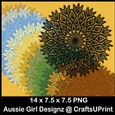 Elegance Doily Mats-sunflower Fields