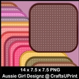 3 Patterned Mats-Cherry Blossom