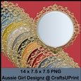  Gold Fancy Edged Mats-Winter