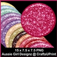 Glassy Glitter Mats-Sweet