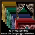 Tie Back Curtains-Christmas Joy