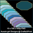Butterfly Octagon sentiment Tags-Cool