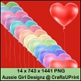 valentine 2 Heart Balloons