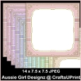 Beautiful Golden Border Backgrounds-Candy Floss