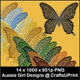glittering Butterfly Pearls-sunflower fields