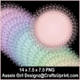 Round Flower Mats-Candy Floss