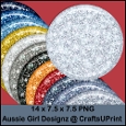 Glassy Glitter Mats-Winter