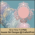 Large Ombrae Ornaments-Elegant Neutrals