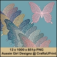 Glittering butterfly Pearls-elegant Neutrals