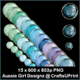 3 Pearls gold borders-Cool