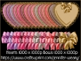 Hearts And Bow Sets-Bee Mine