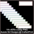 Silver Glittering Tags-Candy Floss