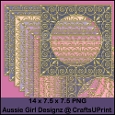 Dot n Cross frames-Sunset