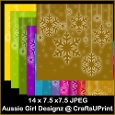 Hanging Snowflakes-Merry Bright