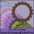 Scollaped Edge Frames-Lavender Fields