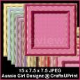 4 Gold Border Backgrounds-Sweet