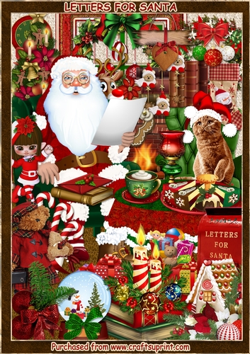 LETTERS FOR SANTA - ELEMENT SET