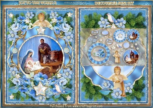 JOY TO THE WORLD 2 - DECOUPAGE MINI KIT