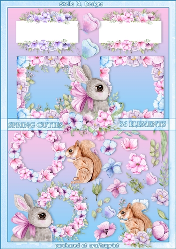 SPRING CUTIES DECOUPAGE