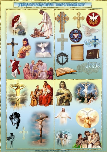 JESUS OF NAZARETH - DECOUPAGE KIT