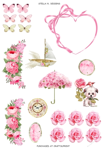 ENGLISH ROSE 1 DECOUPAGE