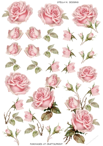 ROSES FOR MAMA DECOUPAGE