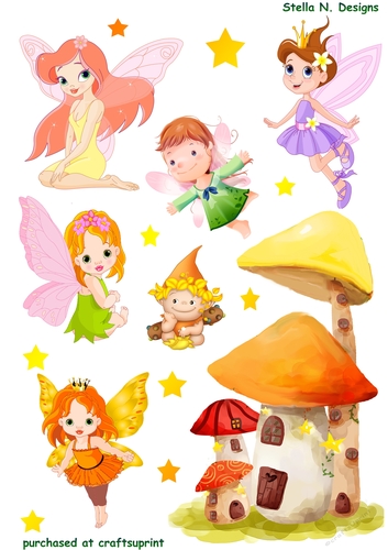 FAIRY CHILDREN DECOUPAGE