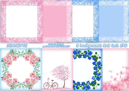 JEANETTE 8X8 BACKGROUND KIT