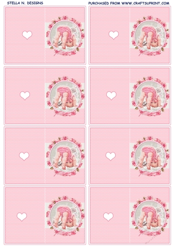 HELLO BABY 2 - CUT&FOLD GIFT TAGS
