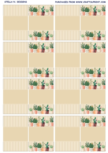CACTUS LOVE - CUT&FOLD GIFT TAGS