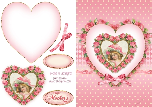 SWEET ROSES TOPPER WITH DECOUPAGE